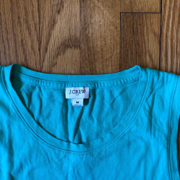 J.Crew EUC Women's Green Aqua Knit Sleeveless Dress Size M - Picture 6 of 8